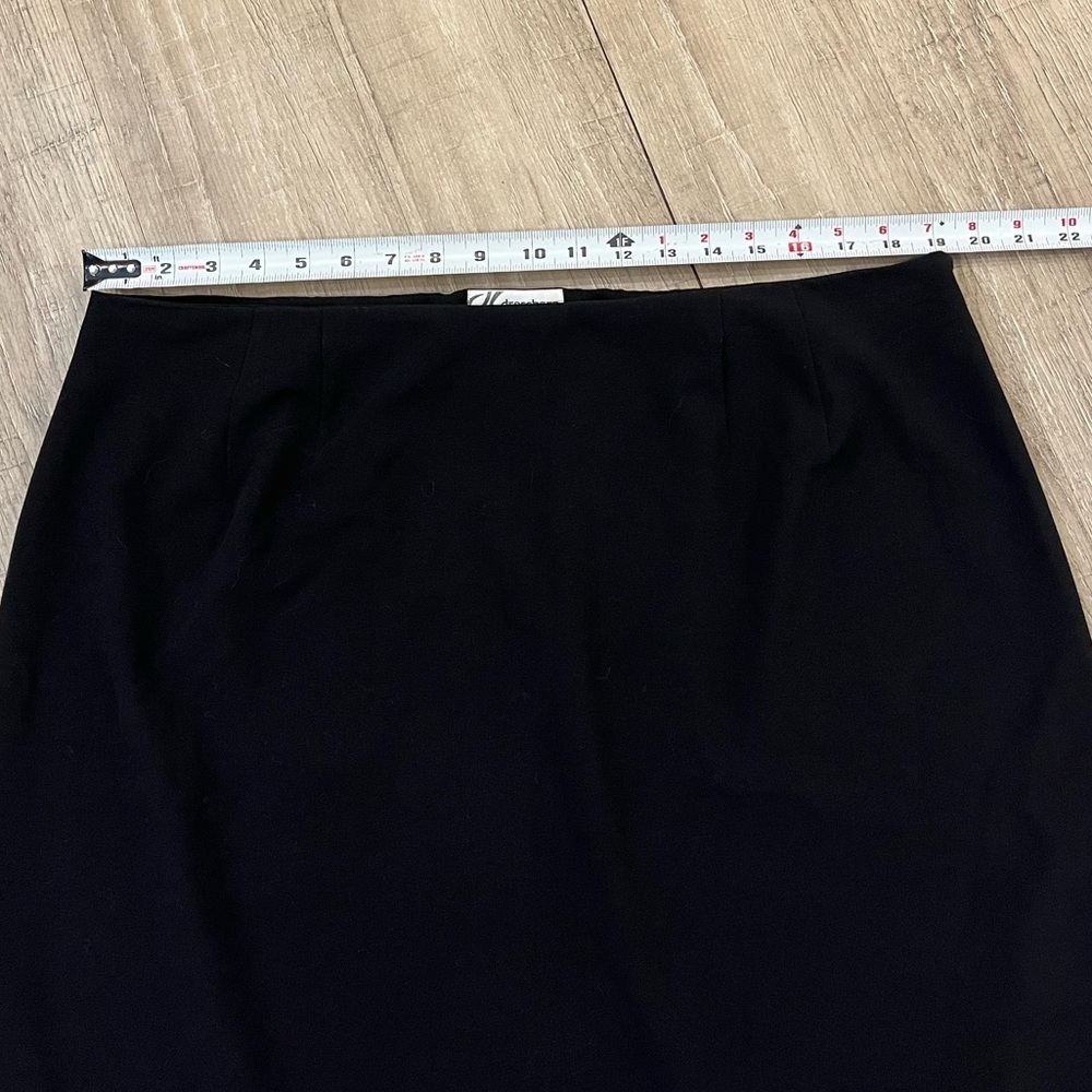 dressbarn Black Mini Skirt with Pleated Hem 20W - Picture 8 of 15